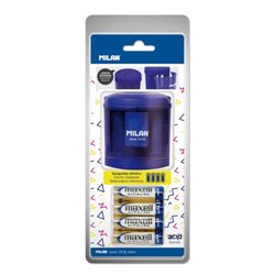 Milan BWM10149 sacapuntas Sacapuntas eléctrico Azul