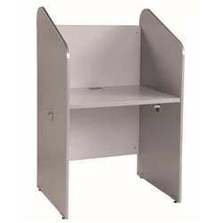 MESA CALL CENTER INDIVIDUAL ALUMINIO / GRIS. MEDIDAS 84X132X65CM ( LARGO X ALTO X PROFUNDIDAD) ROCADA 5501AN02