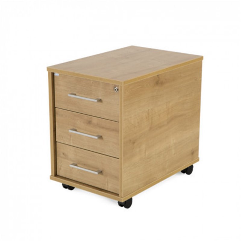 CAJONERA BUCK MOVIL 3 CAJONES. COLOR: ESTRUCTURA ROBLE / FRONTAL ROBLE ROCADA 4003AR08V24