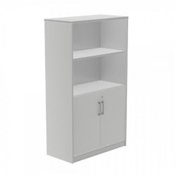 ARMARIO MEDIO CON PUERTAS BAJAS 156X90X45 ESTRUCTURA ALUMINIO/PUERTAS GRIS ROCADA 1057AN02V24