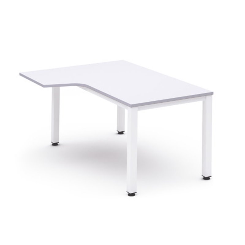 MESA DE OFICINA SERIE EXECUTIVE FORMA L IZQUIERDA 180X110 BLANCO/BLANCO ROCADA 2054AM04