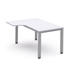 MESA DE OFICINA SERIE EXECUTIVE FORMA L IZQUIERDA 180X110 GRIS / BLANCO ROCADA 2054AD04