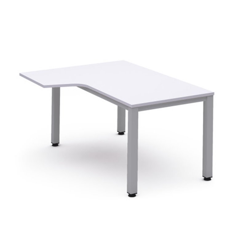 MESA DE OFICINA SERIE EXECUTIVE FORMA L IZQUIERDA 180X110 GRIS / BLANCO ROCADA 2054AD04