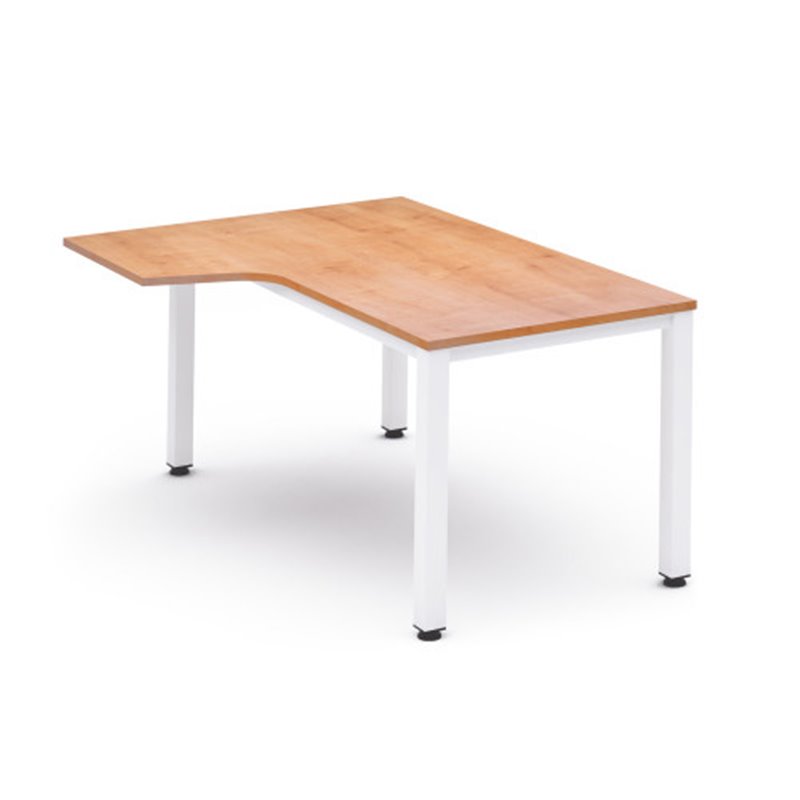 MESA DE OFICINA SERIE EXECUTIVE FORMA L IZQUIERDA 160X110 BLANCO/ROBLE ROCADA 2053AM08