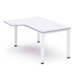 MESA DE OFICINA SERIE EXECUTIVE FORMA L IZQUIERDA 160X110 BLANCO/BLANCO ROCADA 2053AM04