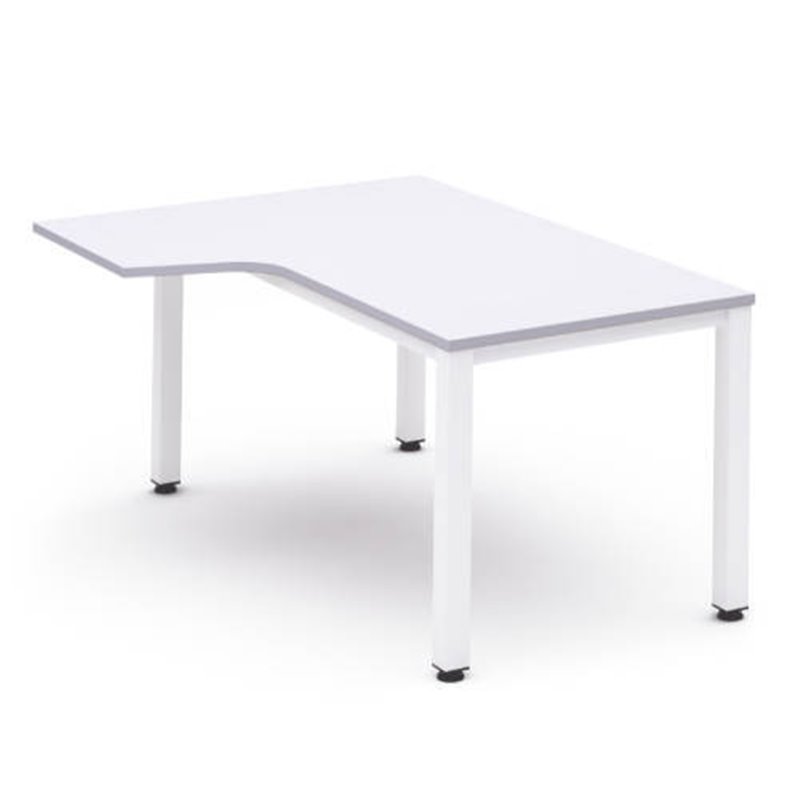 MESA DE OFICINA SERIE EXECUTIVE FORMA L IZQUIERDA 160X110 BLANCO/BLANCO ROCADA 2053AM04
