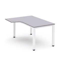 MESA DE OFICINA SERIE EXECUTIVE FORMA L IZQUIERDA 160X110 BLANCO/GRIS ROCADA 2053AM02