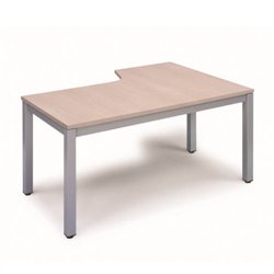 MESA DE OFICINA SERIE EXECUTIVE FORMA L IZQUIERDA 160X110 GRIS / HAYA ROCADA 2053AD01
