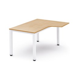 MESA DE OFICINA SERIE EXECUTIVE FORMA L DERECHA 180X110 BLANCO/HAYA ROCADA 2052AM01