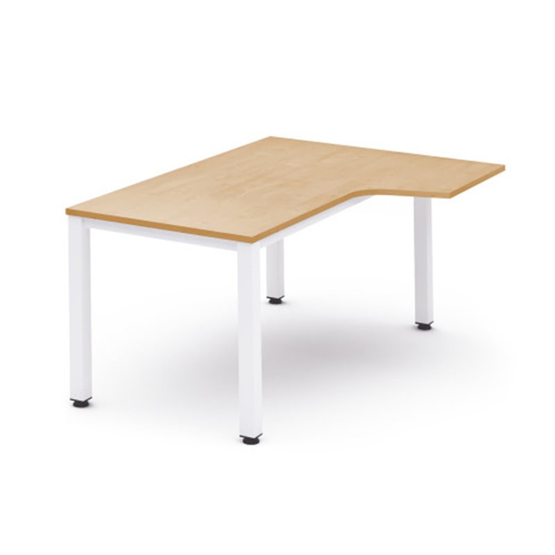 MESA DE OFICINA SERIE EXECUTIVE FORMA L DERECHA 180X110 BLANCO/HAYA ROCADA 2052AM01