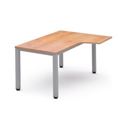 MESA DE OFICINA SERIE EXECUTIVE FORMA L DERECHA 180X110 GRIS / ROBLE ROCADA 2052AD08