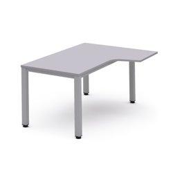 MESA DE OFICINA SERIE EXECUTIVE FORMA L DERECHA 180X110 GRIS / GRIS ROCADA 2052AD02
