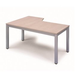 MESA DE OFICINA SERIE EXECUTIVE FORMA L DERECHA 180X110 GRIS / HAYA ROCADA 2052AD01