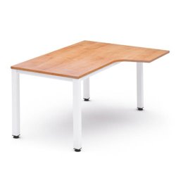 MESA DE OFICINA SERIE EXECUTIVE FORMA L DERECHA 160X110 BLANCO/ROBLE ROCADA 2051AM08