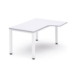 MESA DE OFICINA SERIE EXECUTIVE FORMA L DERECHA 160X110 BLANCO/BLANCO ROCADA 2051AM04