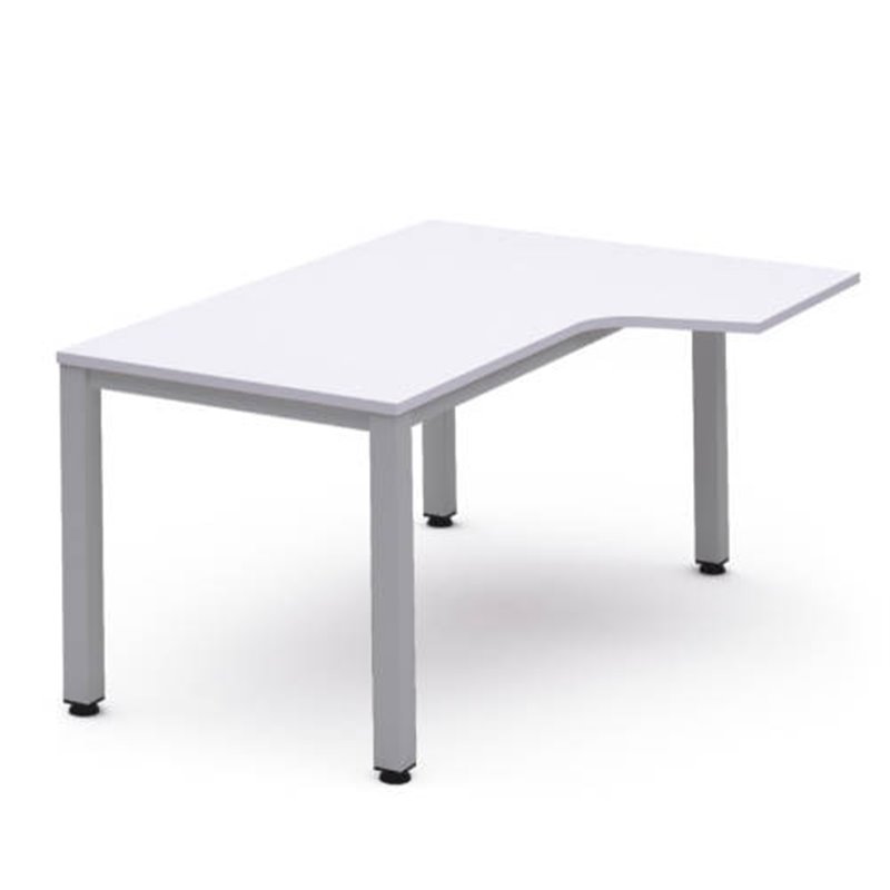MESA DE OFICINA SERIE EXECUTIVE FORMA L DERECHA 160X110 GRIS / BLANCO ROCADA 2051AD04