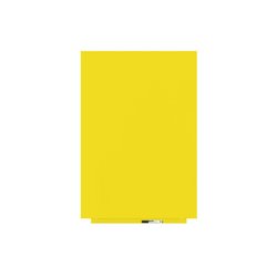 PIZARRA SIN MARCO SKINWHITEBOARD COLOR AMARILLO TRÁFICO ESCALA DE AMARILLOS. MEDIDA 75X115CM MAGNÉTICA MODULAR ROCADA 6420R-1023