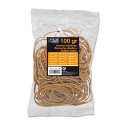 BOLSA 100 GR. GOMAS ELASTICAS Nº 12 DE 12 CM. LARGO OFFICE CLUB 320511