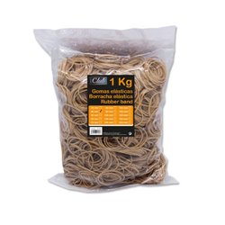 BOLSA 1 KG. GOMAS ELASTICAS Nº 40 DE 4 CM. LARGO OFFICE CLUB 301756