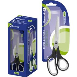 TIJERAS DE OFICINA EN ACERO INOXIDABLE 210 MM. EN BLISTER BISMARK 323824
