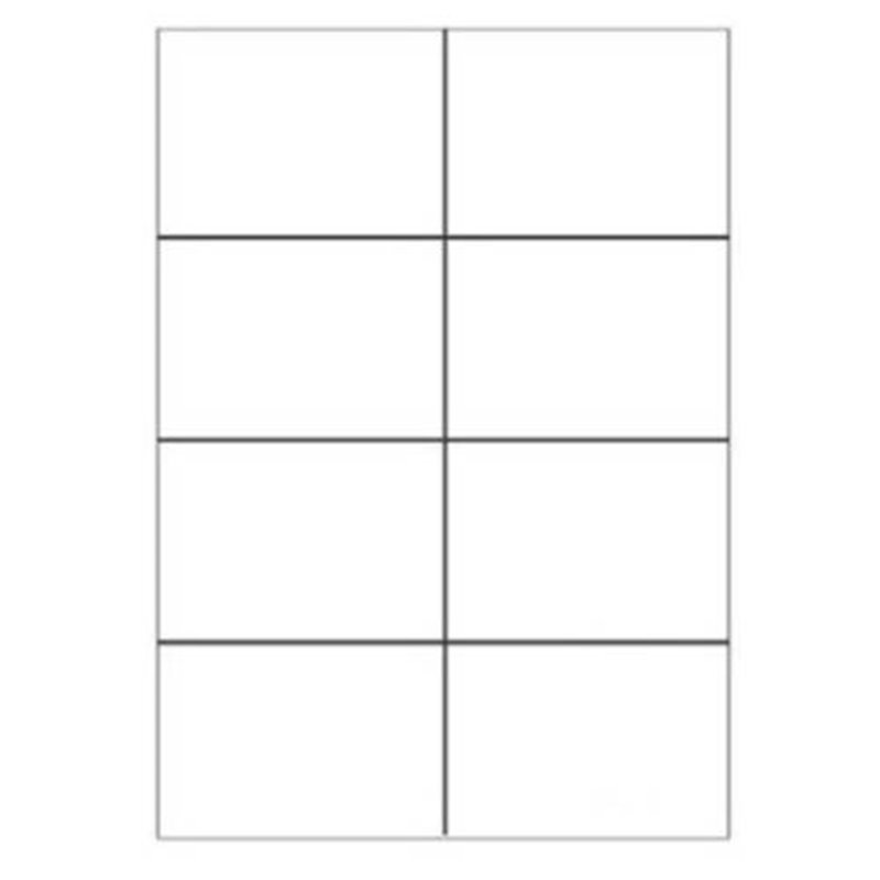 CAJA 100 HOJAS ETIQUETAS BLANCAS SIN MÁRGENES-LÁSER/INYECCIÓN DE TINTA/FOTOCOPIADORAS-105X74 MM MEGASTAR LP4MS-10574