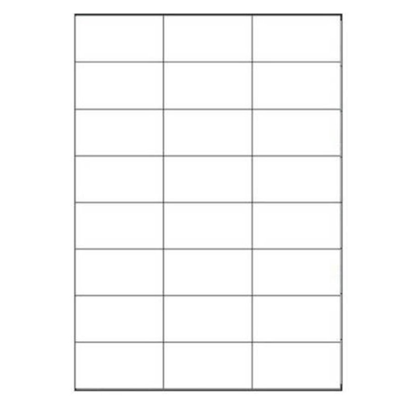 CAJA 100 HOJAS ETIQUETAS BLANCAS SIN MÁRGENES-LÁSER/INYECCIÓN DE TINTA/FOTOCOPIADORAS-70X37 MM MEGASTAR LP4MS-7037