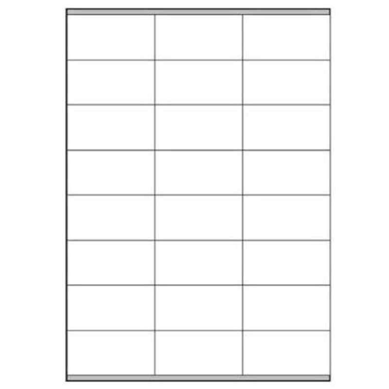 CAJA 100 HOJAS ETIQUETAS BLANCAS CON MÁRGENES-LÁSER/INYECCIÓN DE TINTA/FOTOCOPIADORAS-70X36 MM MEGASTAR LP4MS-7036