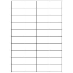 CAJA 100 HOJAS ETIQUETAS BLANCAS SIN MÁRGENES-LÁSER/INYECCIÓN DE TINTA/FOTOCOPIADORAS-52X30 MM MEGASTAR LP4MS-5230