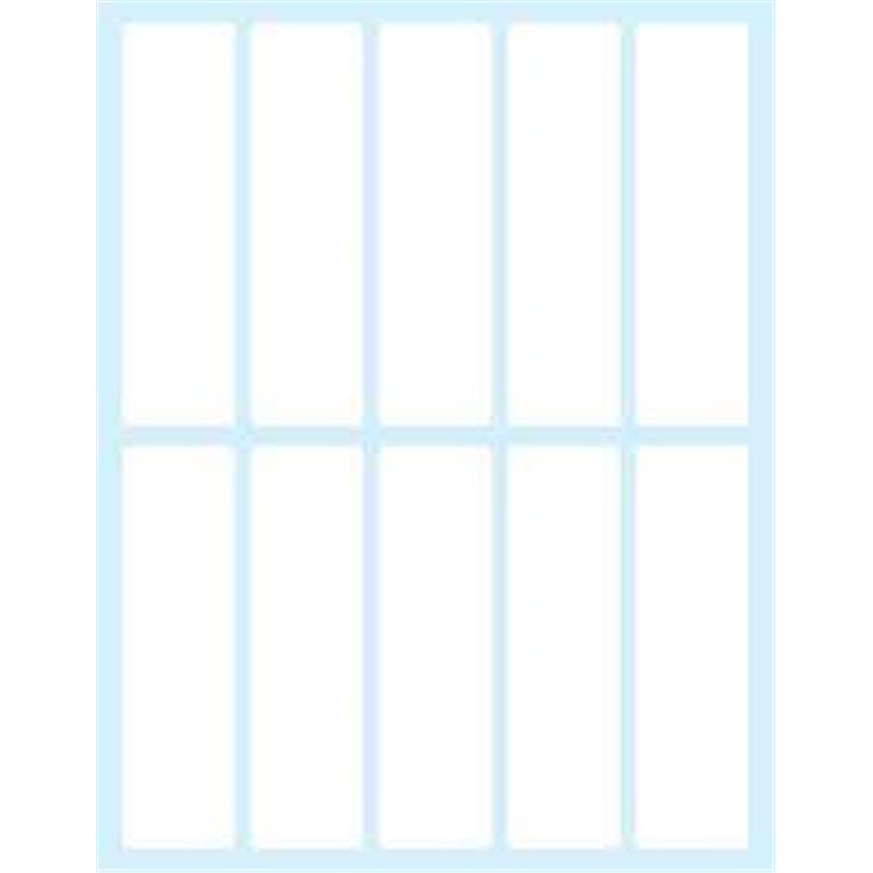 PAQUETE 10 HOJAS ETIQUETAS BLANCAS EN SOBRE-75X21 MM TICO E-7521