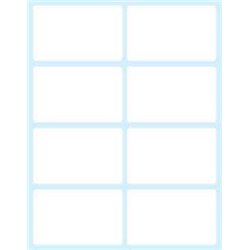 PAQUETE 10 HOJAS ETIQUETAS BLANCAS EN SOBRE-58X36 MM TICO E-5836