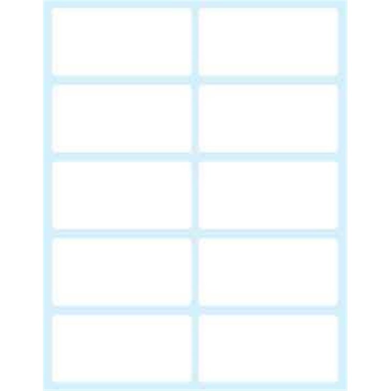 PAQUETE 10 HOJAS ETIQUETAS BLANCAS EN SOBRE-58X28 MM TICO E-5828