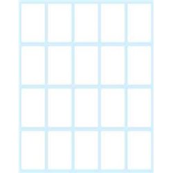 PAQUETE 10 HOJAS ETIQUETAS BLANCAS EN SOBRE-36X22 MM TICO E-3622