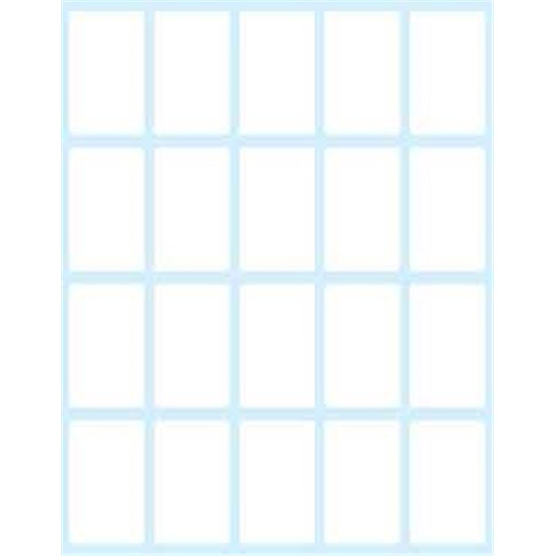 PAQUETE 10 HOJAS ETIQUETAS BLANCAS EN SOBRE-36X22 MM TICO E-3622