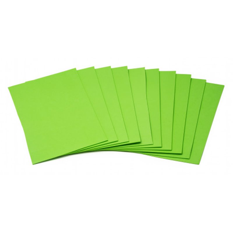 BOLSA DE 10 LAMINAS GOMA EVA 40X60 CM. EN COLOR VERDE FAIBO 1655-10-34
