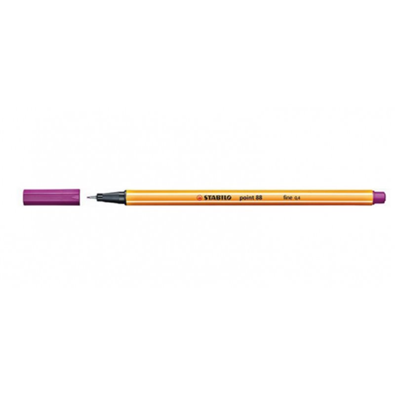ROTULADOR PUNTA FINA POINT 88 0.4MM LILA STABILO 88/58