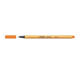 ROTULADOR PUNTA FINA POINT 88 0.4MM NARANJA STABILO 88/54