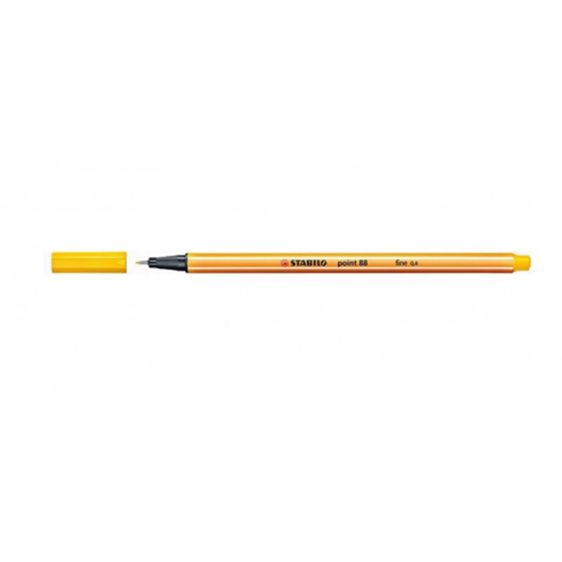 ROTULADOR PUNTA FINA POINT 88 0.4MM AMARILLO STABILO 88/44