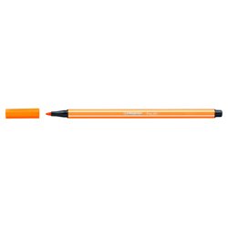 ROTULADOR PUNTA FIBRA MEDIA 1MM. PEN 68 NARANJA NEON STABILO 68/054