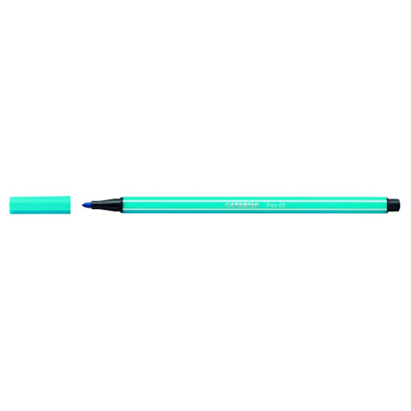 ROTULADOR PUNTA FIBRA MEDIA 1MM. PEN 68 AZUL NEON STABILO 68/031