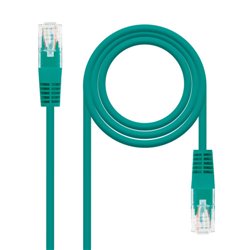 NANOCABLE CABLE RED LATIGUILLO RJ45 CAT.5E UTP AWG24, VERDE, 2.0 M (10.20.0102-GR)