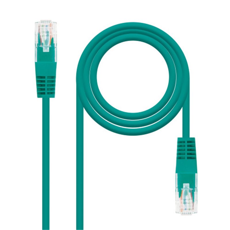 NANOCABLE CABLE RED LATIGUILLO RJ45 CAT.5E UTP AWG24, VERDE, 2.0 M (10.20.0102-GR)