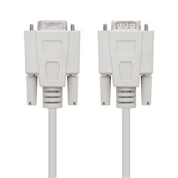 NANOCABLE CABLE SERIE NULL MODEM, DB9/M-DB9/H, 6.0 M (10.14.0506)