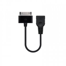 Nanocable 10.10.4000 cable de teléfono móvil Negro USB A Samsung 30-pin 0,15 m
