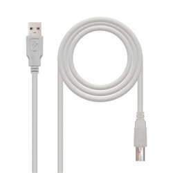 Nanocable CABLE USB 2.0 IMPRESORA, TIPO A/M-B/M, BEIGE, 3.0 M