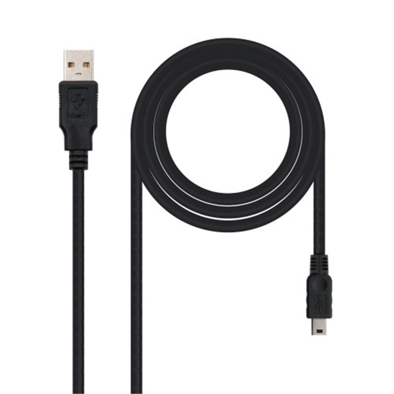 Nanocable CABLE USB 2.0, TIPO A/M-MINI USB 5PIN/M, 1.8 M