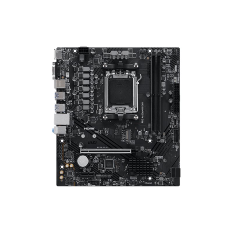 PLACA MSI PRO A620AM-B EVO,AMD,AM5,A520,2DDR5,128GB,VGA+HDMI,2.5GBLAN,2SATA3+1XM.2,6USB3.2,MATX