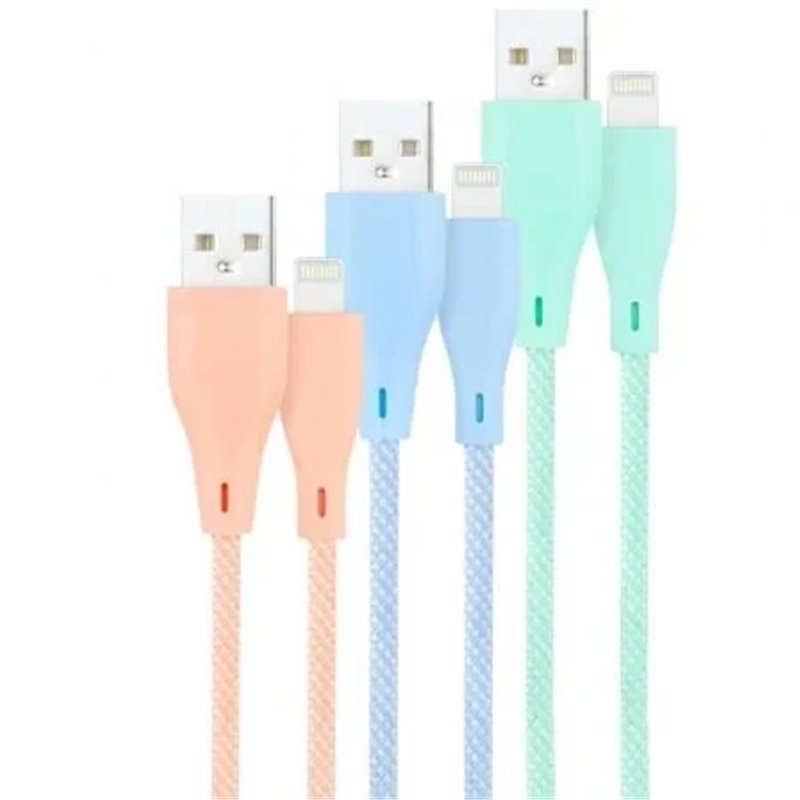 NANOCABLE 3 CABLES LIGHTNING A USB 2.0, LIGHTNING/M-USB A/M,