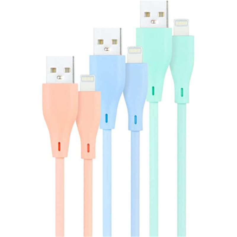 NANOCABLE 3 CABLES LIGHTNING A USB 2.0, LIGHTNING/M-USB A/M,