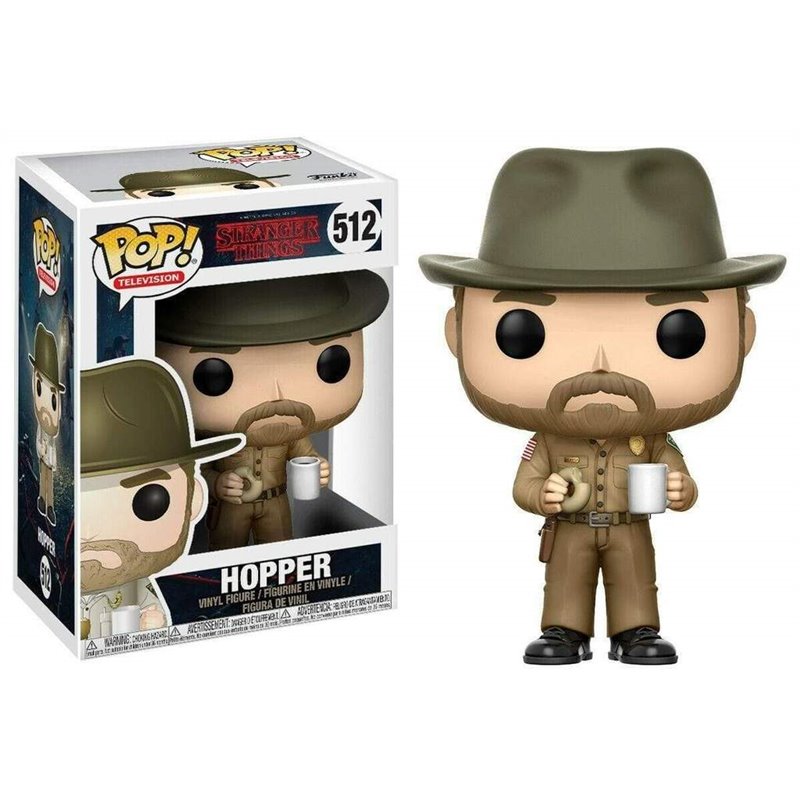 FUNKO POP! HOPPER WITH DONUT 512 - STRANGER THINGS