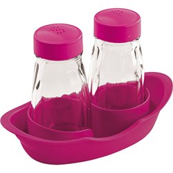 SET SALERO-PIMENTERO VIDRIO SURTIDO COLORES